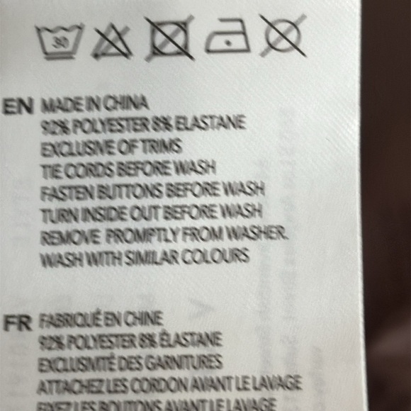 Varley Enzo Ripstop Snap Cuff Easy Pant in Deep Taupe - Size Small - Picture 8 of 10